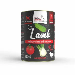 Mokra karma dla psa | Jagnięcina z cukinią i pomidorami | 400g