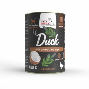 Mokra karma dla psa | Kaczka z kokosem i szałwią | 400g