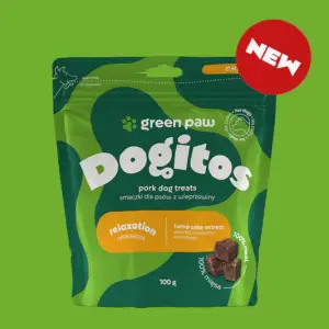 Green Paw Dogies Smaczki funkcjonalne na uspokojenie  z 100% wieprzowina 