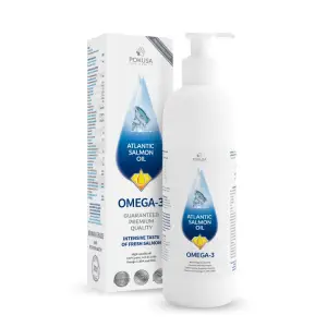Olej z łososia dla psa i kota I Pokusa  - kwasy omega 3 EPA i DHA z łososia atlantyckiego 300ml 