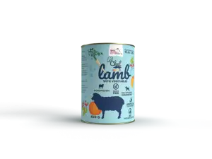 Mokra karma dla psa Syta Micha I Jagnięcina z warzywami Junior 400g 