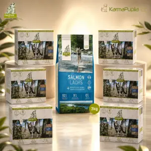 PROMOCJA I karma mokra Isegrim z łososiem I Kup 6 kartonów karmy i odbierz 3kg GRATIS