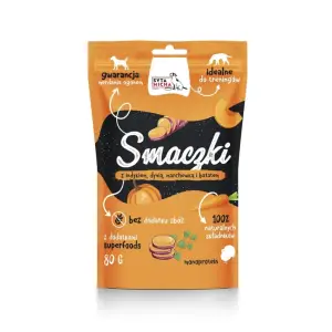 Syta Micha Smaczki dla psa z indykiem, dynią, marchewką i batatami 80g