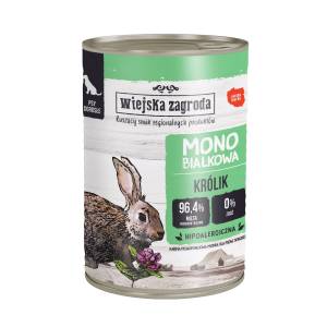 Wiejska Zagroda monobiałkowa mokra karma dla psa Królik 400g