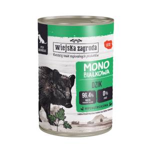 Wiejska Zagroda monobiałkowa mokra karma dla psa Dzik 400g