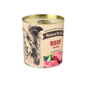 Krma dla psa Natural Pet Food Grain Free Wołowina 100% mięsa 850g