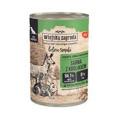 Wiejska Zagroda Adult Leśne smaki Sarna z królikiem 400g