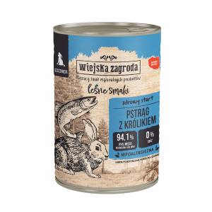 Wiejska Zagroda Puppy Leśne smaki Pstrąg z królikiem 400g