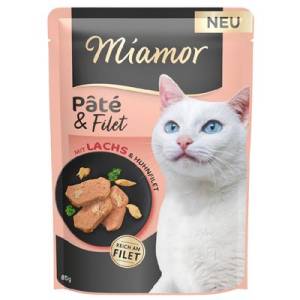 Miamor Pate and Filet with Salmon kawałki filetów z łososiem 85g